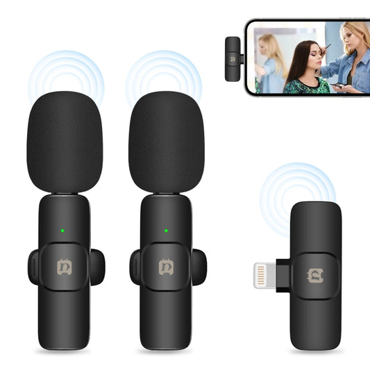 Ασύρματο Μικρόφωνο Lapel για Smartphone (Σετ 2 Τεμαχίων)