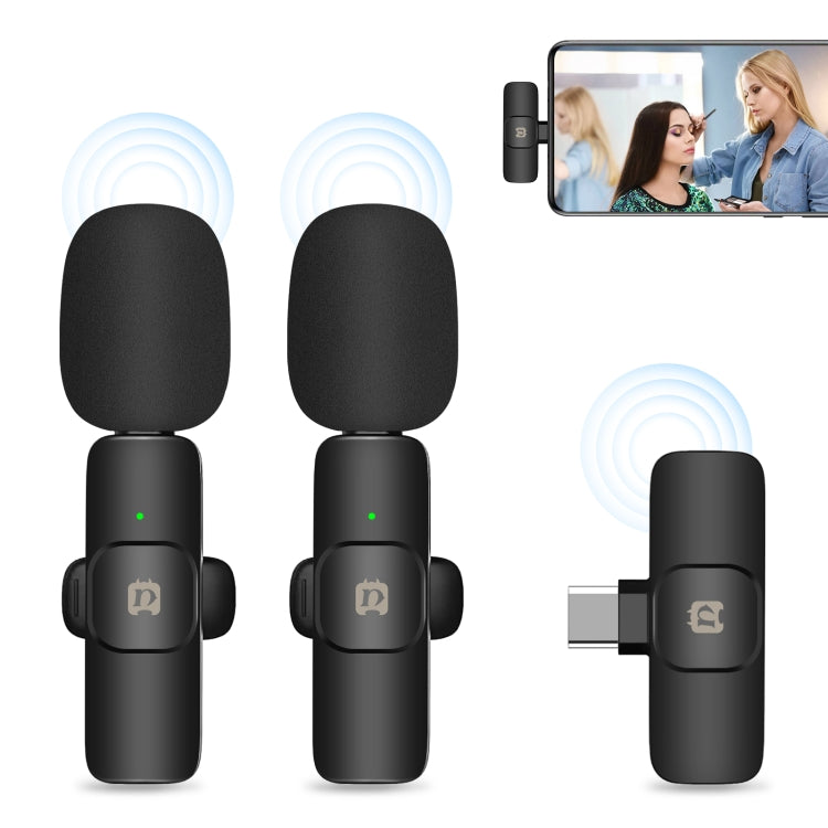 Ασύρματο Μικρόφωνο Lapel για Smartphone (Σετ 2 Τεμαχίων)