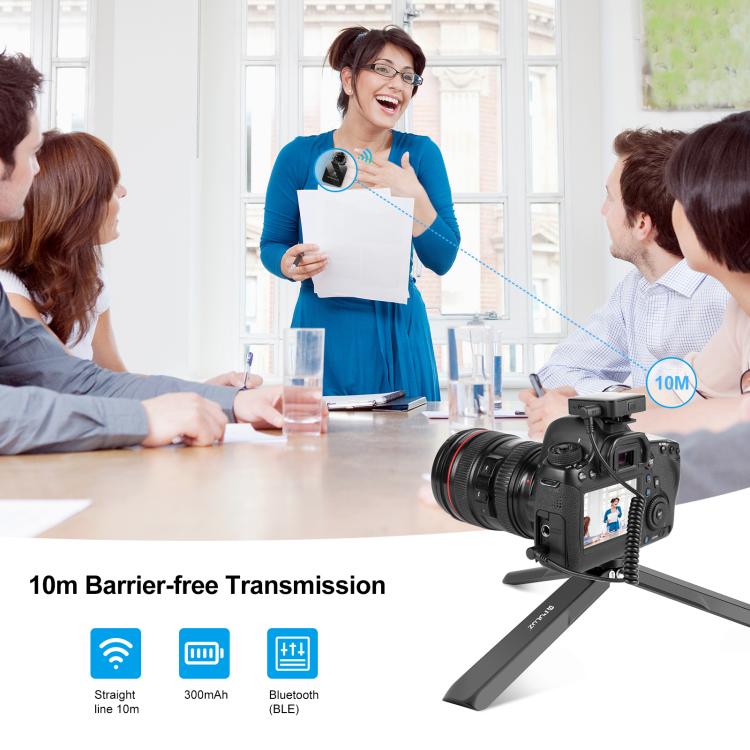PULUZ 2 TX + 1 RX Wireless Microphone for Camera & Phone (Full Pack) | Διπλό Ασύρματο Μικρόφωνο για Κάμερες & Κινητά