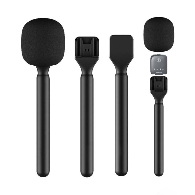 PULUZ Full Pack 2 TX Dual Wireless Type-C Mic for Camera & Phone + Handheld Stick | Διπλό Ασύρματο Μικρόφωνο Type-C με Ακρόαση για Κάμερες & Κινητά