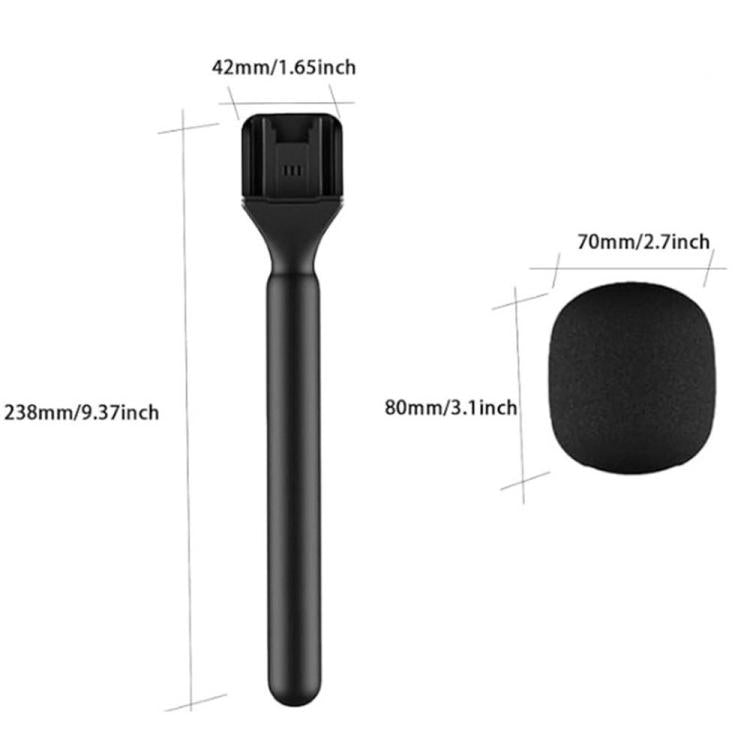 PULUZ 2 TX Dual Wireless Type-C Microphone for Phone + Handheld Stick | Διπλό Ασύρματο Μικρόφωνο Type-C με Hands-Free Ήχο, Bluetooth